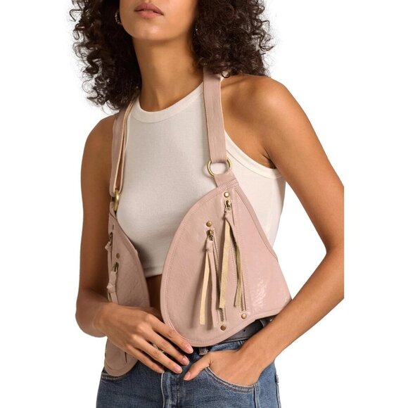 🆕 Women Cream Genuine Leather with Pocket Steampunk Vest - Picture 1 of 7
